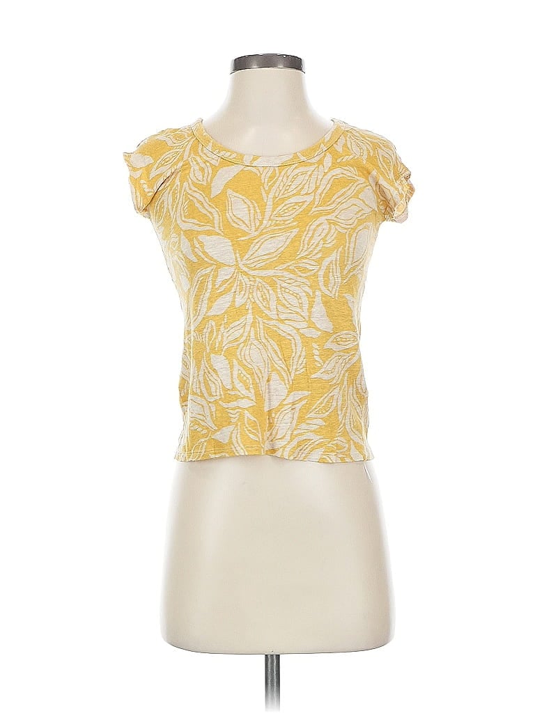 Pre-owned C&c California Short Sleeve T-shirt In Yellow