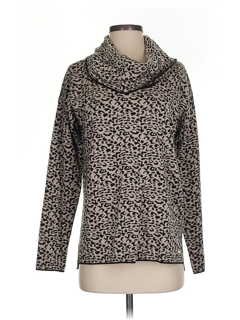 Pre-owned Calvin Klein Turtleneck Sweater In Brown