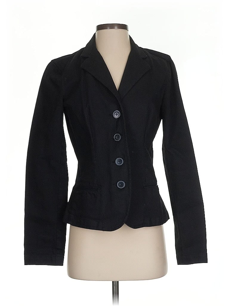 Pre-owned Chaps Blazer Jacket In Black