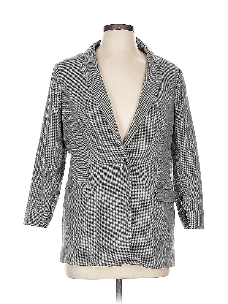 Pre-owned The Limited Blazer Jacket In Gray