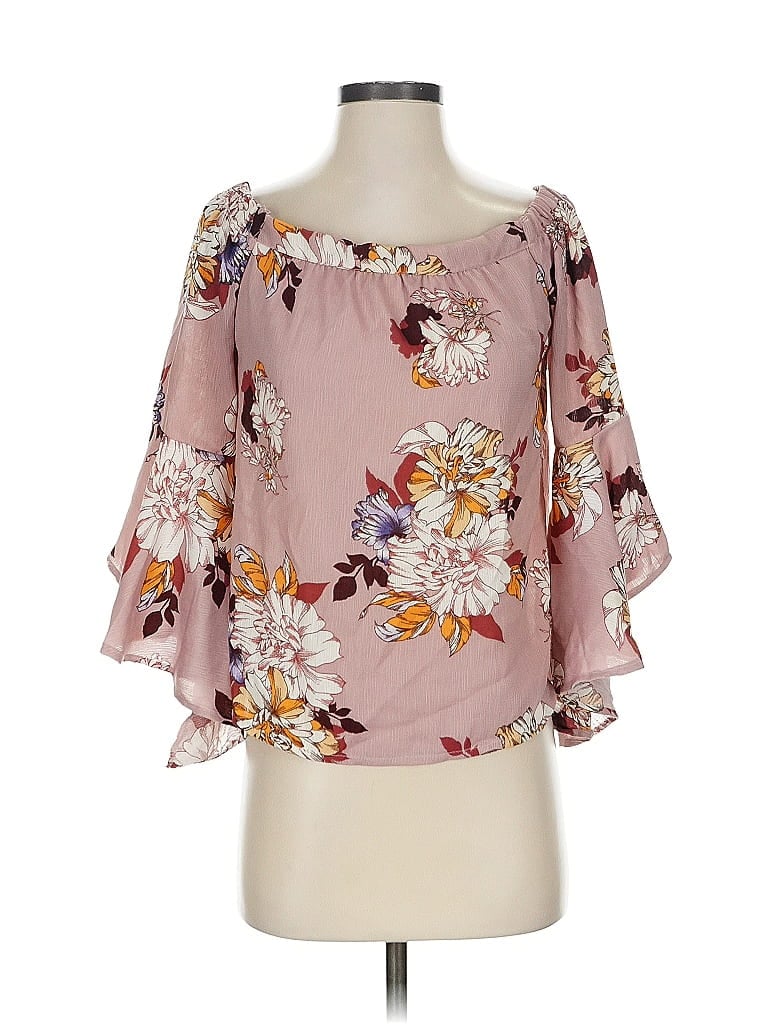 HAUTE MONDE Pre-owned 3/4 Sleeve Blouse In Pink