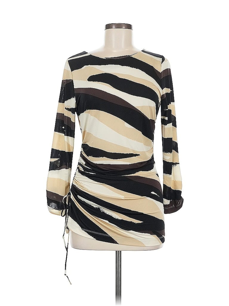 Pre-owned Etcetera Long Sleeve Blouse In Brown