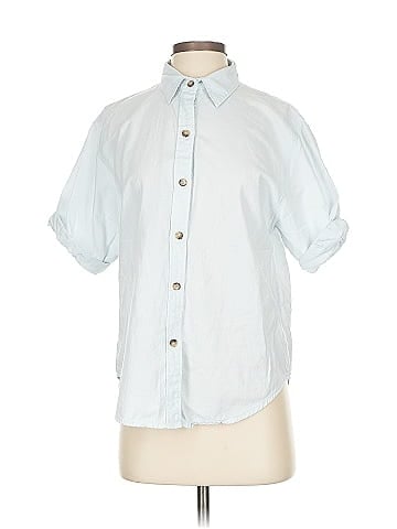 Denim Forum Short Sleeve Button-Down Shirt (view 1)