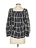 J.Crew Black Blue 3/4 Sleeve Blouse Size 0 - photo 2