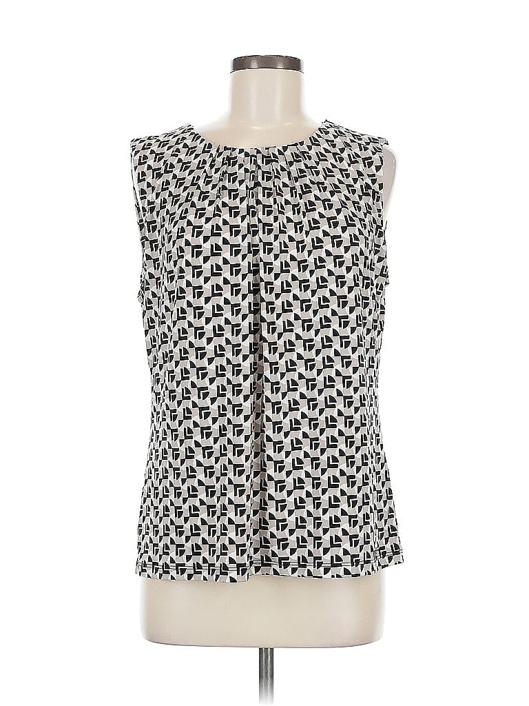 Pre-owned Calvin Klein Sleeveless Blouse In Brown