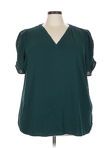Skies Are Blue Short Sleeve Blouse (view 1)