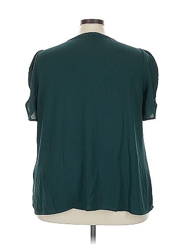 Skies Are Blue Short Sleeve Blouse (view 2)