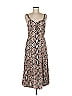 Express 100% Rayon Animal Print Tan Cocktail Dress Size M - photo 1