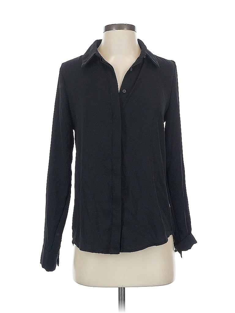 HALOGEN Pre-owned Long Sleeve Blouse In Black