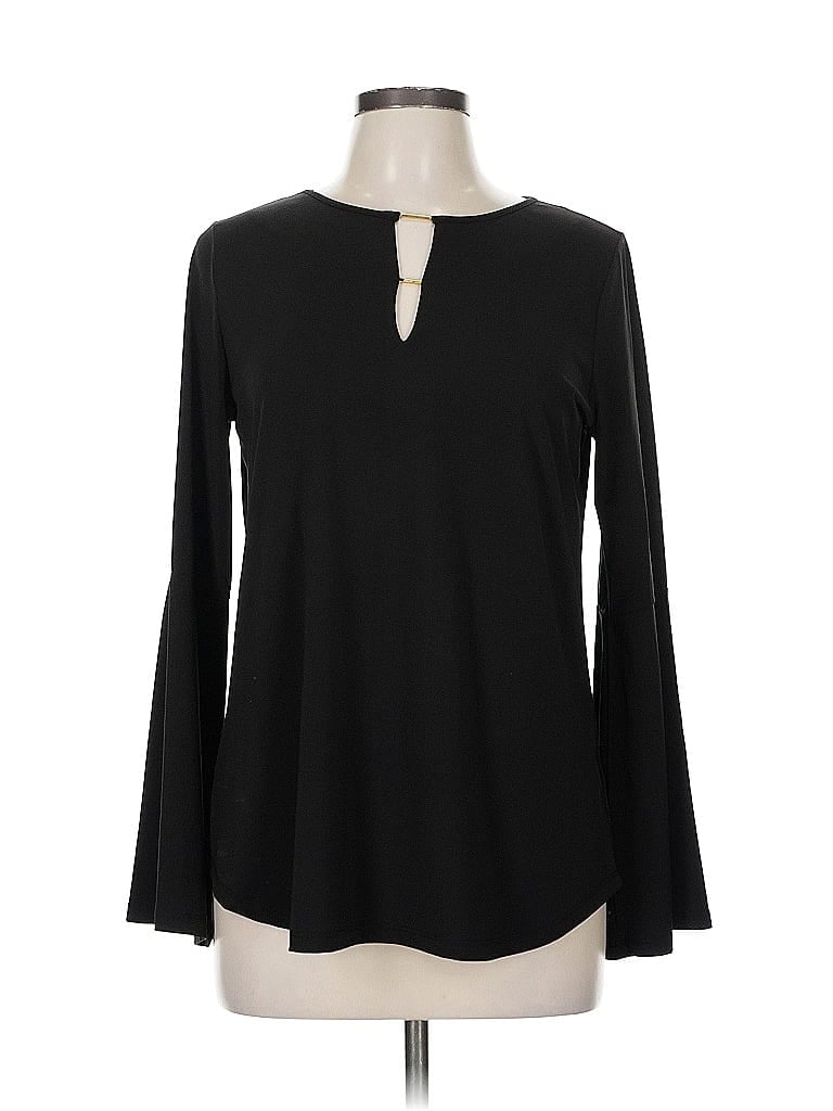 Click to view more detailed imagery on our partner's website Pre-owned Michael Michael Kors Long Sleeve Blouse In Black