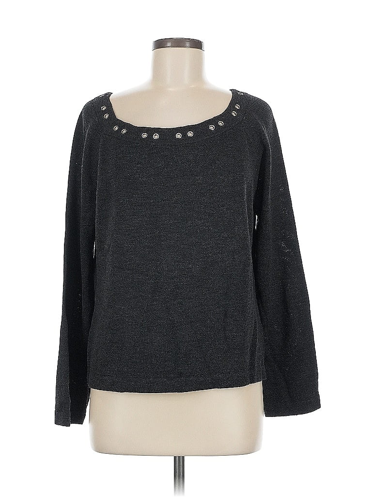 Pre-owned St John Pullover Sweater In Gray