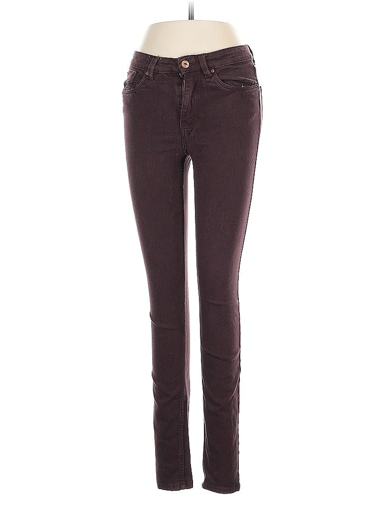 Pre-owned H&m L.o.g.g. Jeggings In Burgundy