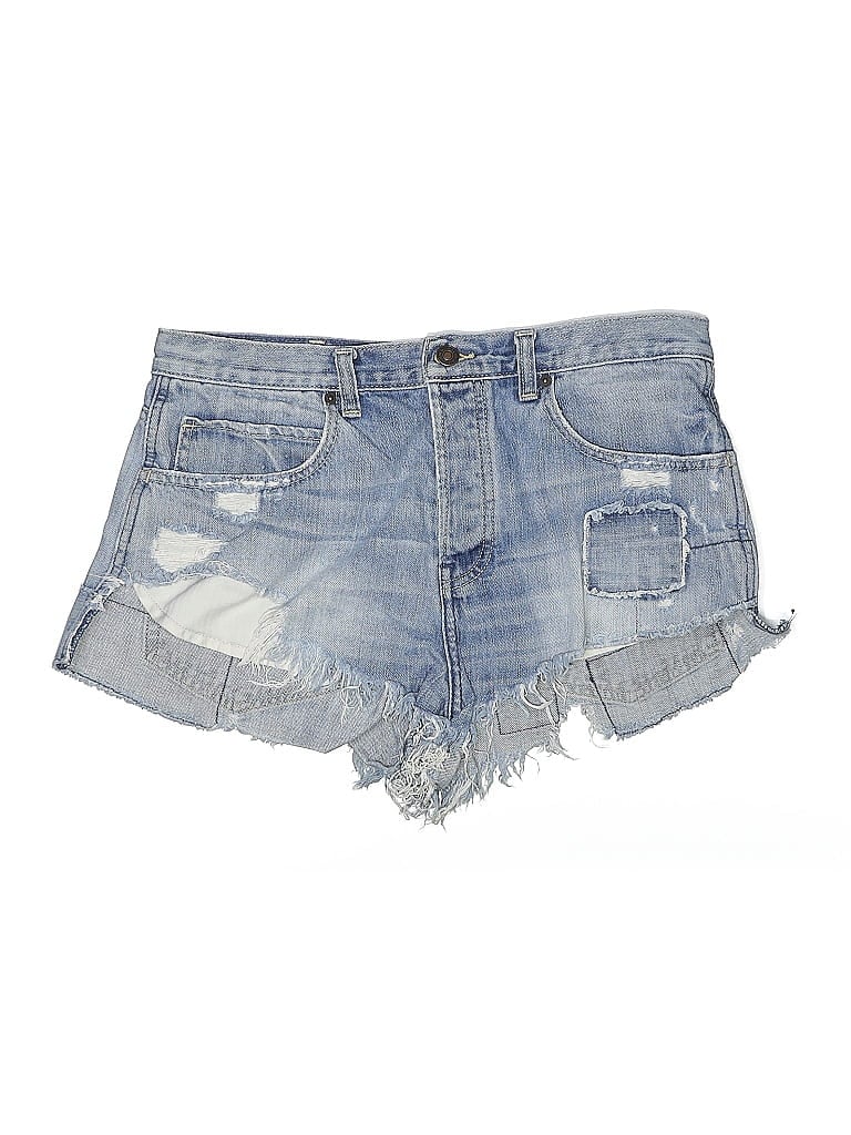 ABERCROMBIE & FITCH Pre-owned Denim Shorts In Blue