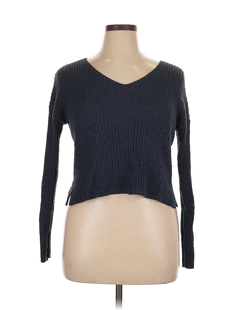 Pre-owned Wild Fable Pullover Sweater In Blue