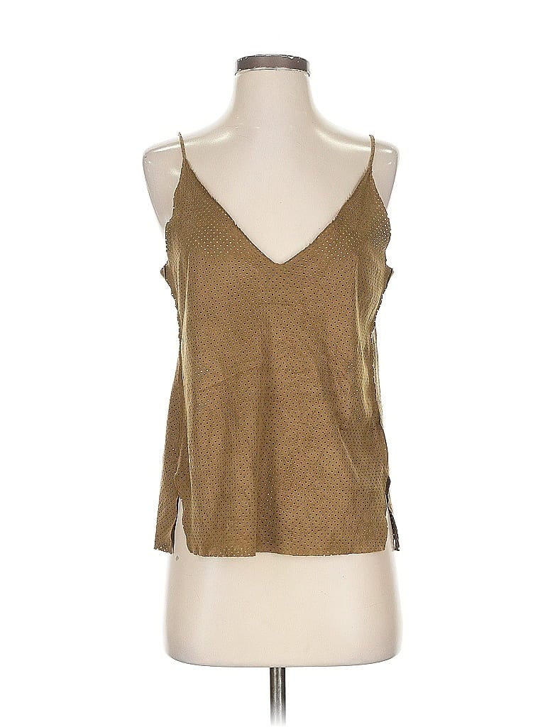 Pre-owned Trafaluc By Zara Sleeveless Top Brown Halter Neckline Tops