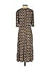 London Times Print Brown Casual Dress Size 2 - photo 2