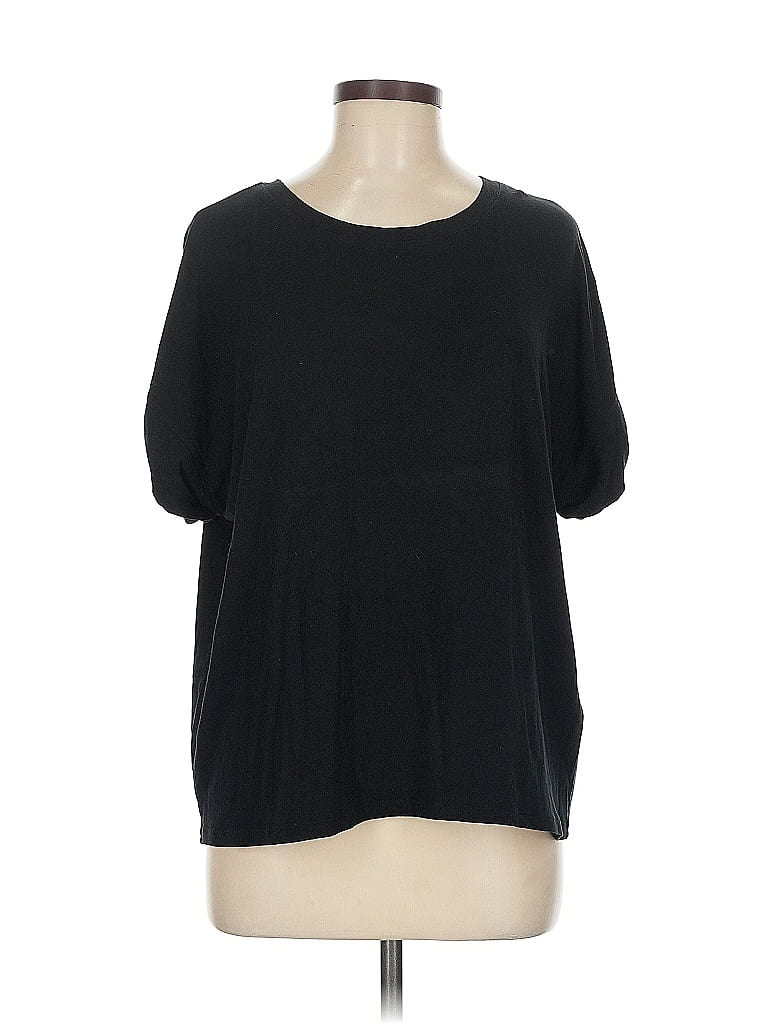 Pre-owned Banana Republic Factory Store 3/4 Sleeve T-shirt In Black