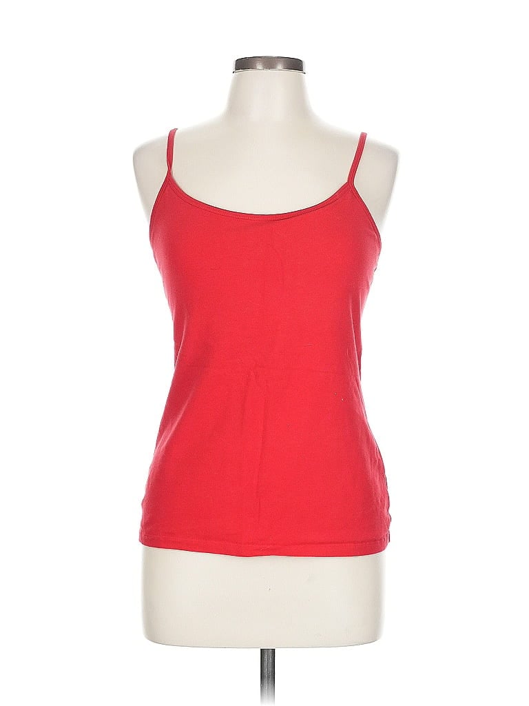 Click to view more detailed imagery on our partner's website Pre-owned Hanes Tank Top Red Strapless Neckline Tops