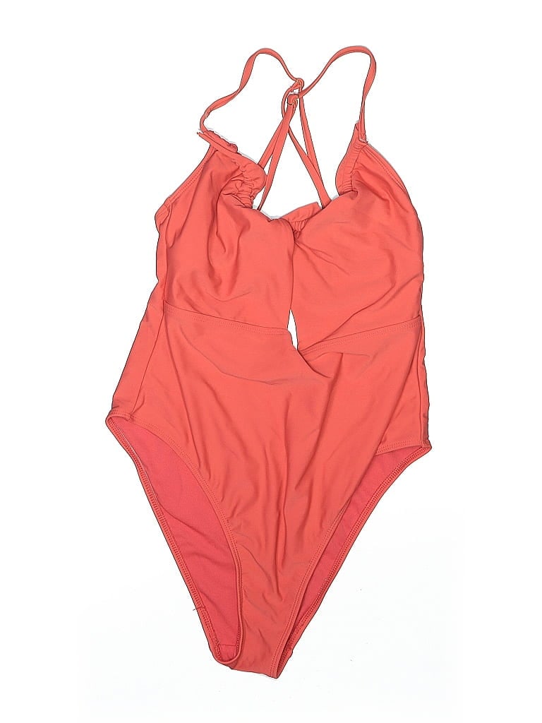Pre-owned Shade & Shore One Piece Swimsuit In Orange