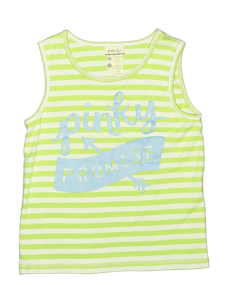 Pre-owned Matilda Jane Kids' Sleeveless T-shirt In Green