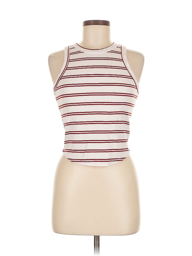 Pre-owned Pink Rose Tank Top Red Halter Neckline Tops