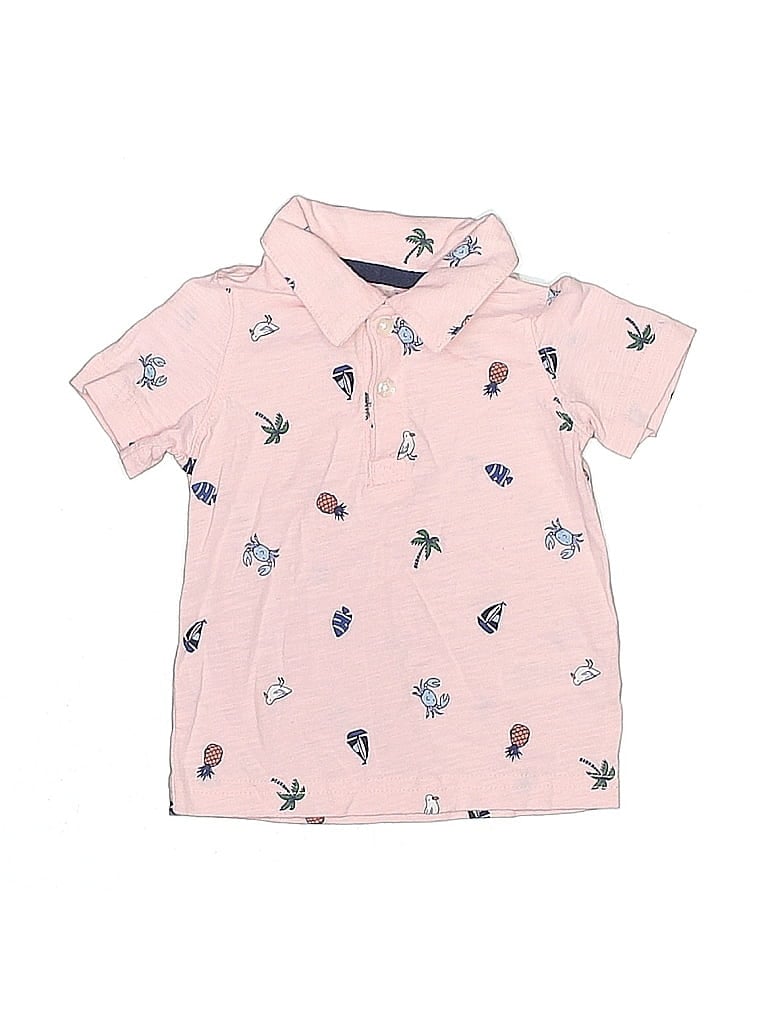 Click to view more detailed imagery on our partner's website Pre-owned Carter's Babies' Short Sleeve Button Down Shirt In Pink