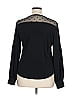 Adrianna Papell Black Long Sleeve Blouse Size 0X (estimated) - photo 2