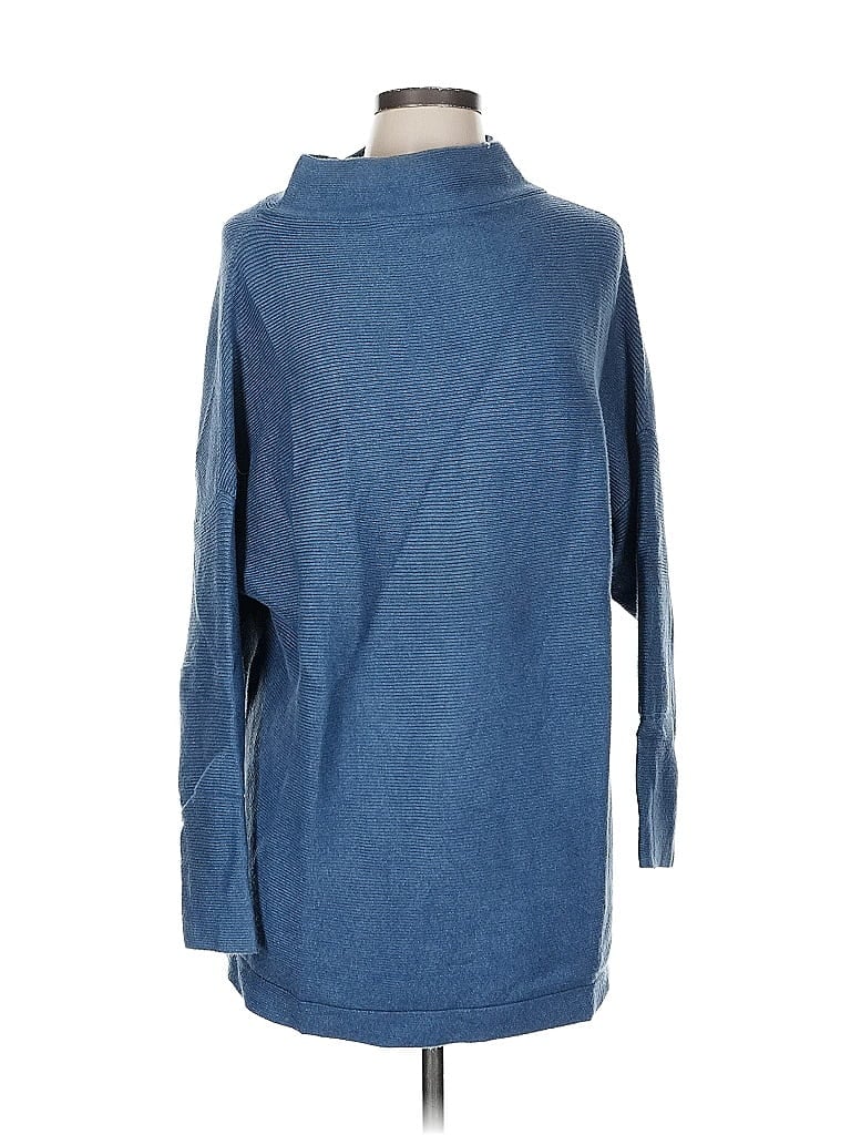 Pre-owned Unbranded Turtleneck Sweater In Blue