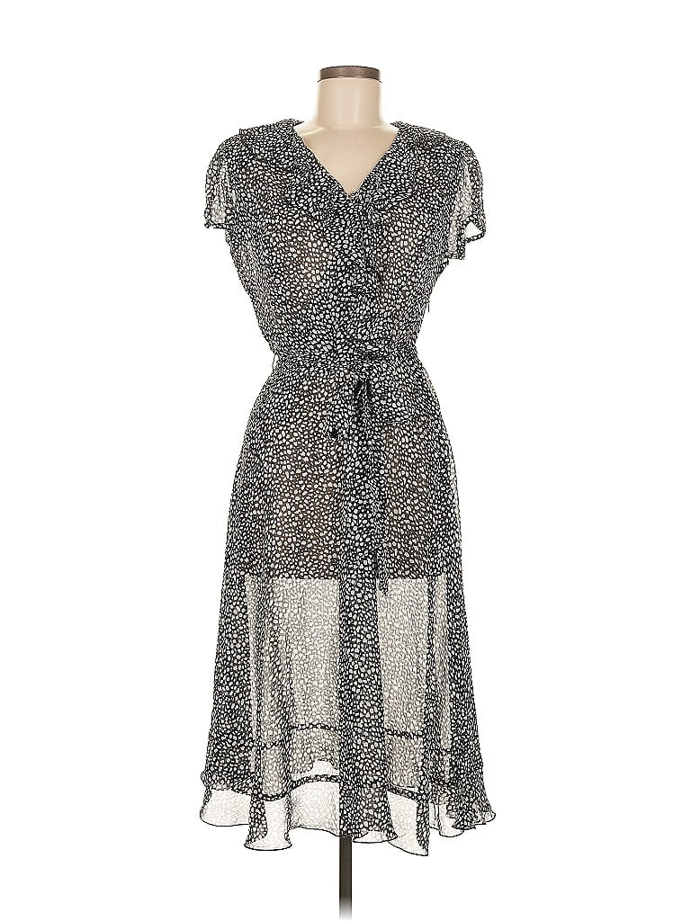 Pre-owned Fashion Bug Casual Dress In Gray