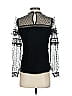 Express 100% Nylon Black Long Sleeve Top Size XS - photo 2