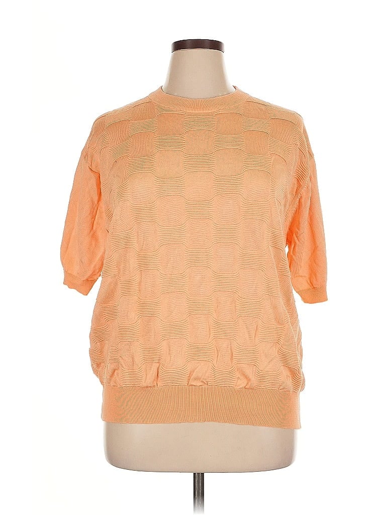 Pre-owned Assorted Brands Pullover Sweater In Orange