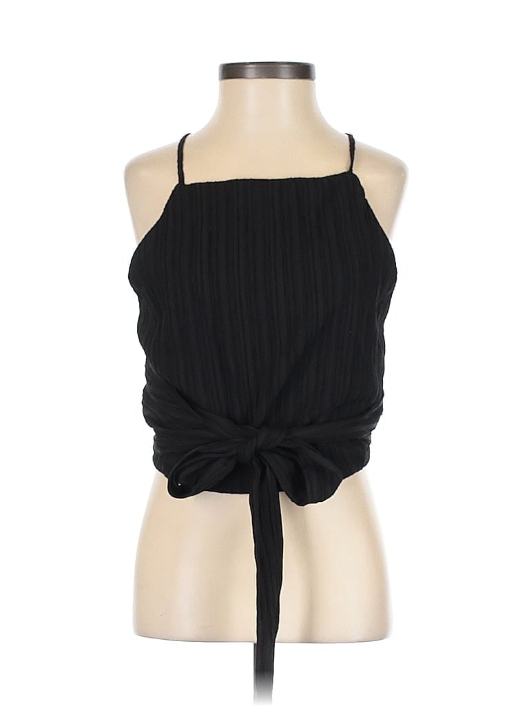 Crescent Sleeveless Blouse In Black