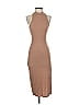 Assorted Brands Solid Tan Brown Cocktail Dress Size XS (estimated) - photo 1