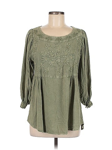 Solitaire 3/4 Sleeve Blouse (view 1)
