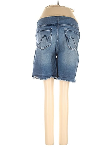 Indigo Blue Denim Shorts (view 2)