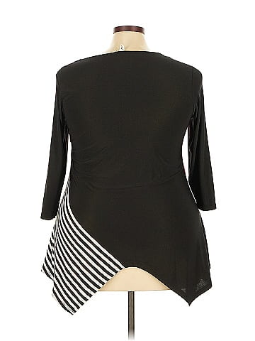 NY Collection 3/4 Sleeve Top (view 2)