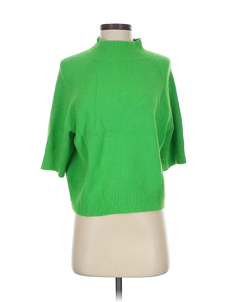 Pre-owned Unbranded Turtleneck Sweater In Green