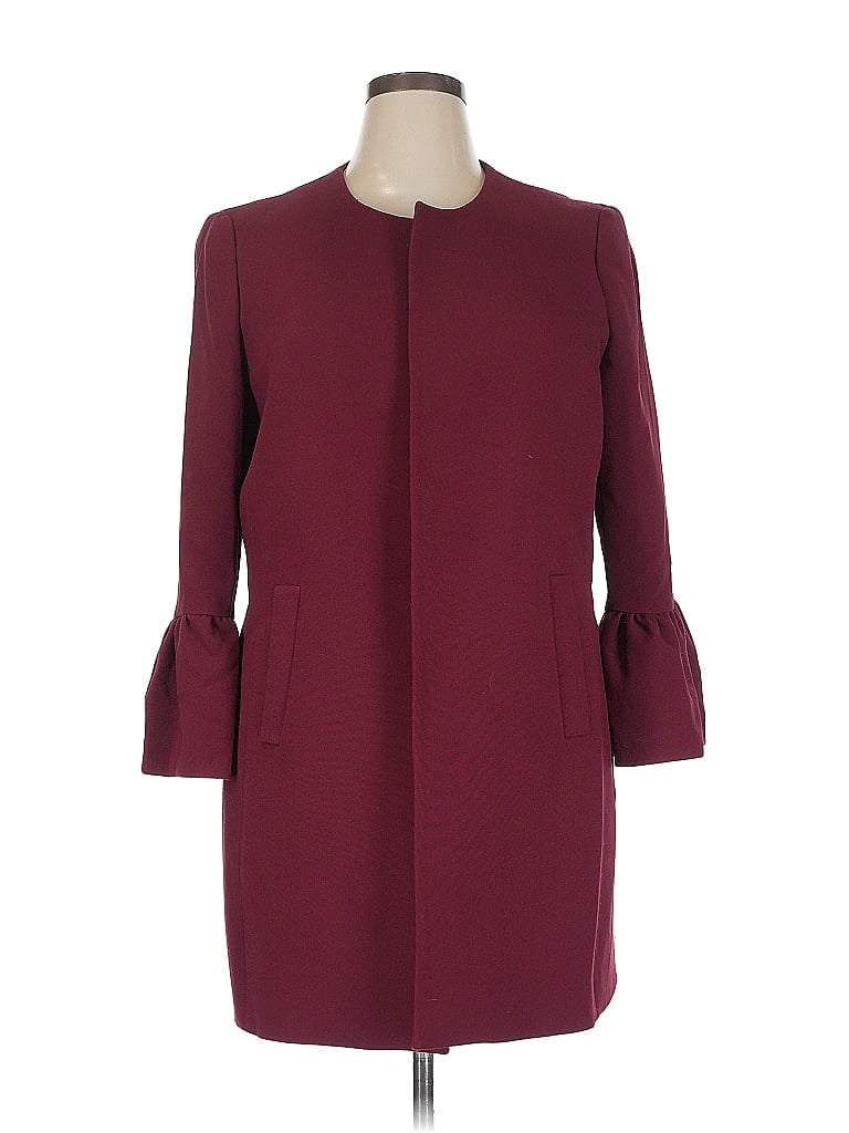 Jones Studio Burgundy Coat Size 16 - photo 1