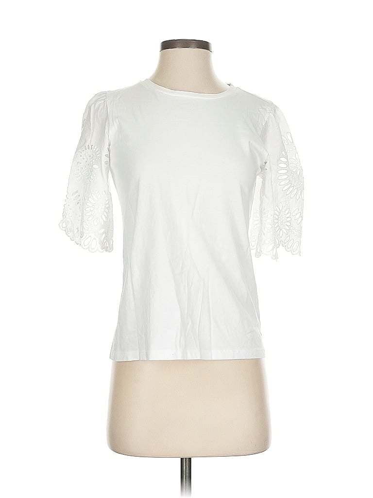 ANN TAYLOR Pre-owned Short Sleeve T-shirt In White