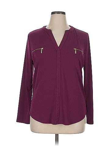 INC International Concepts Long Sleeve Blouse (view 1)