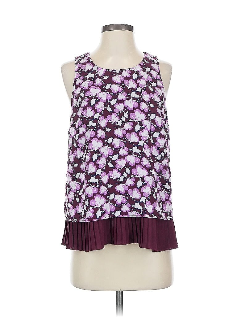 Pre-owned Banana Republic Factory Store Sleeveless Blouse In Purple