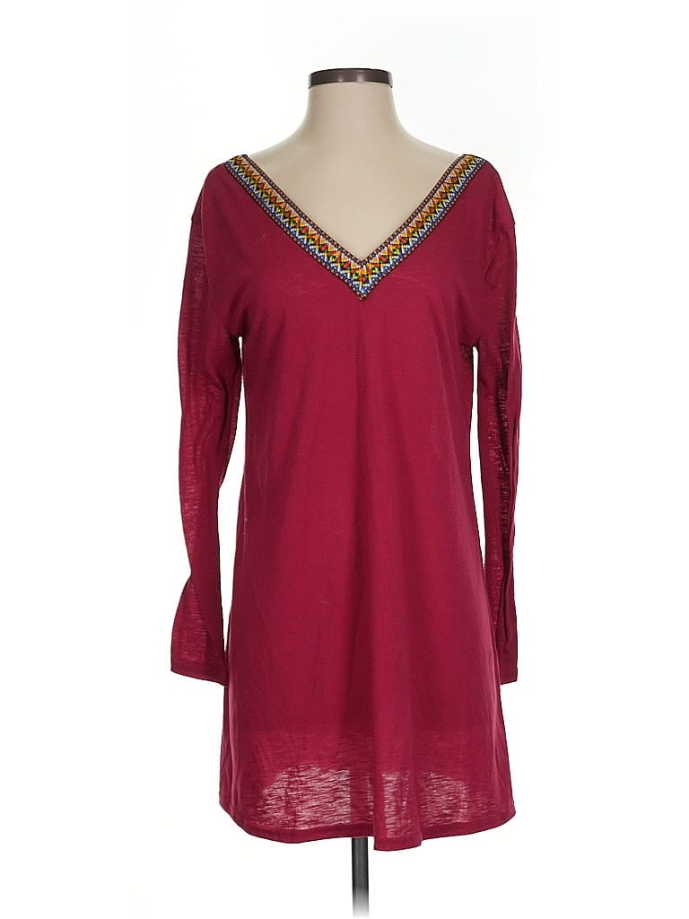 Pre-owned Shein 3/4 Sleeve T-shirt In Red