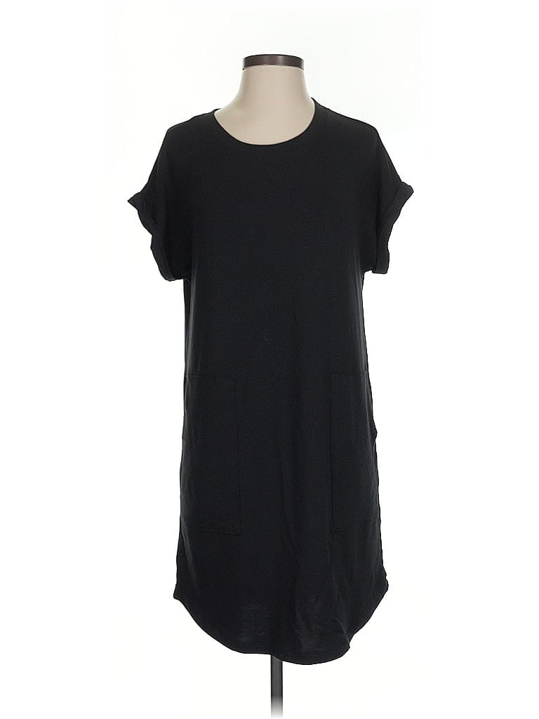 Pre-owned Lou & Grey Casual Dress In Black