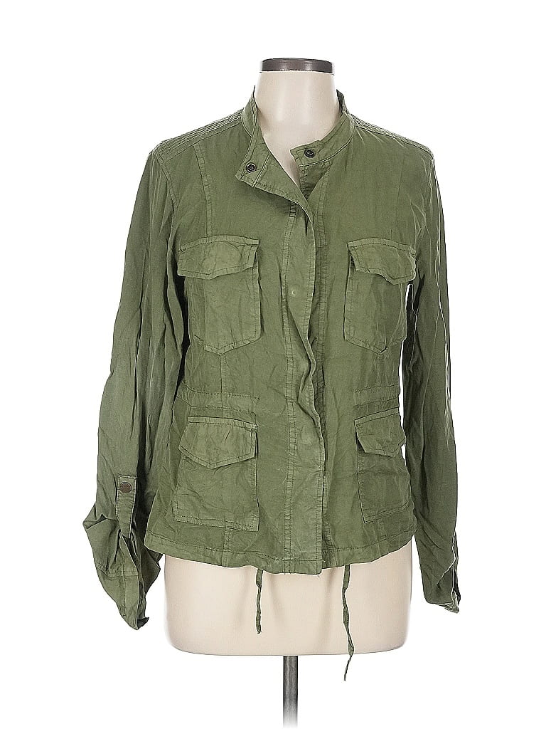 Pre-owned Sanctuary Long Sleeve Top Green Square Neckline Tops