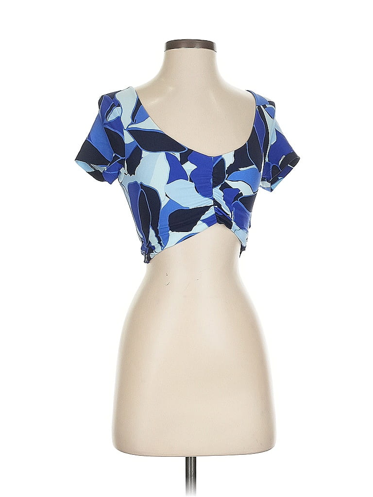 Pre-owned Offline By Aerie Short Sleeve T-shirt In Blue