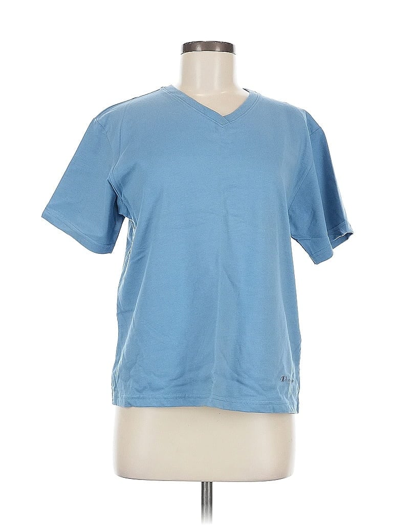 Pre-owned Champion Short Sleeve T-shirt In Blue