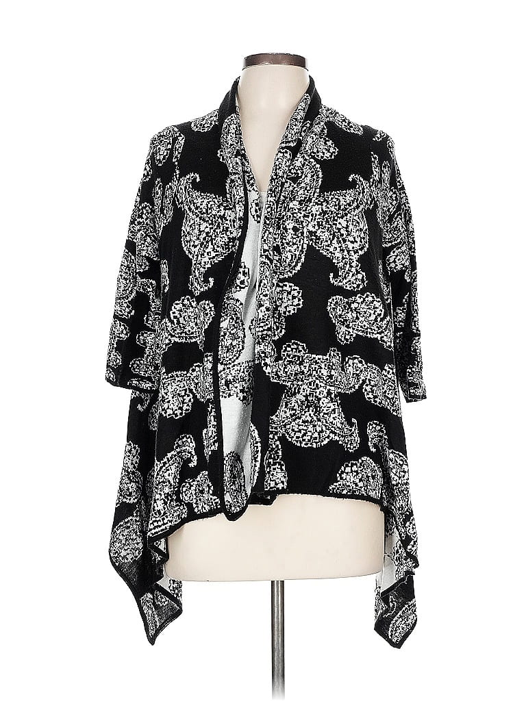 Pre-owned New York And Company Cardigan Sweater In Black