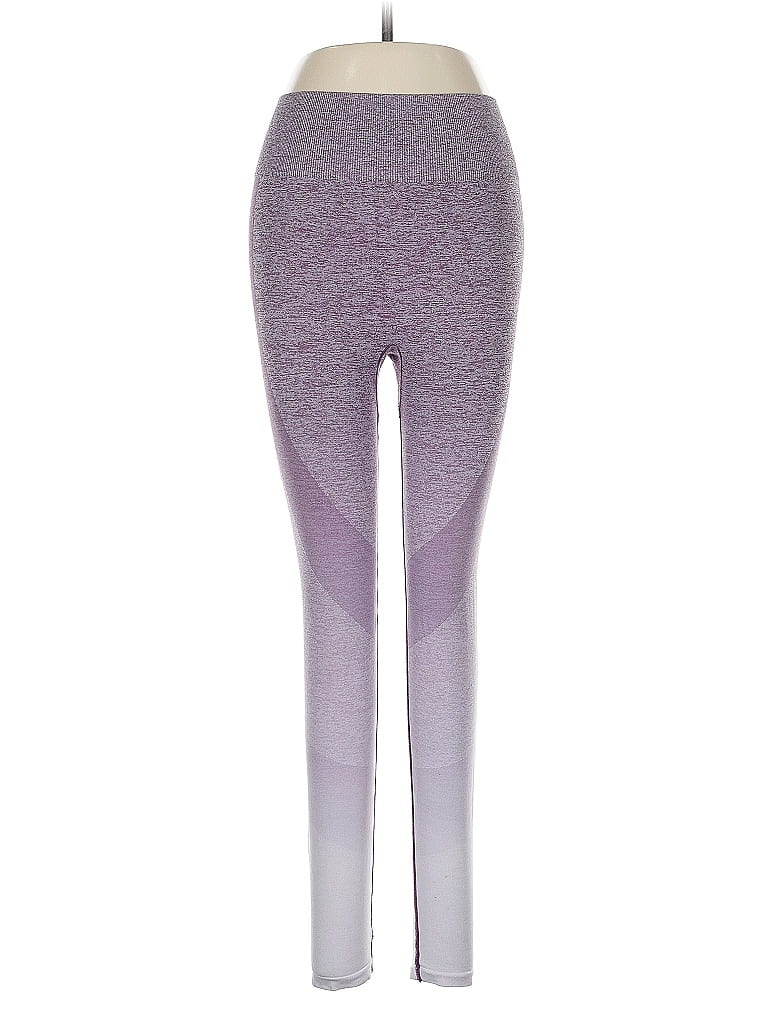 Pre-owned Victoria's Secret Pink Leggings In Purple