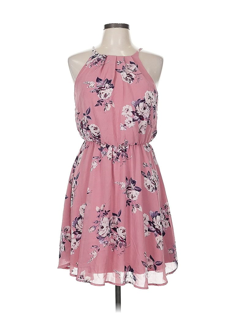 Pre-owned Blue Rain Casual Dress In Pink