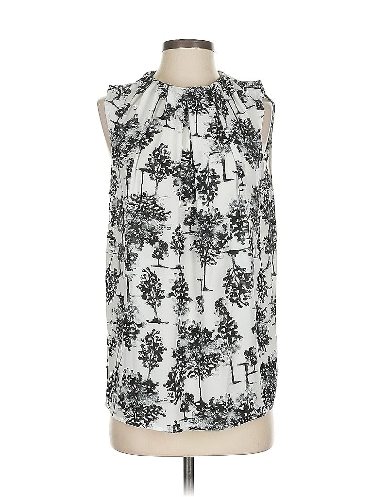 Pre-owned Joe Fresh Sleeveless Blouse In Silver